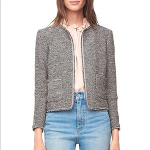 Rebecca Taylor Stretch Tweed Embellished Jacket 12